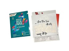 Decal Paper and Decal Sticker Sample Pack Decal Paper Inkjet Printer White S