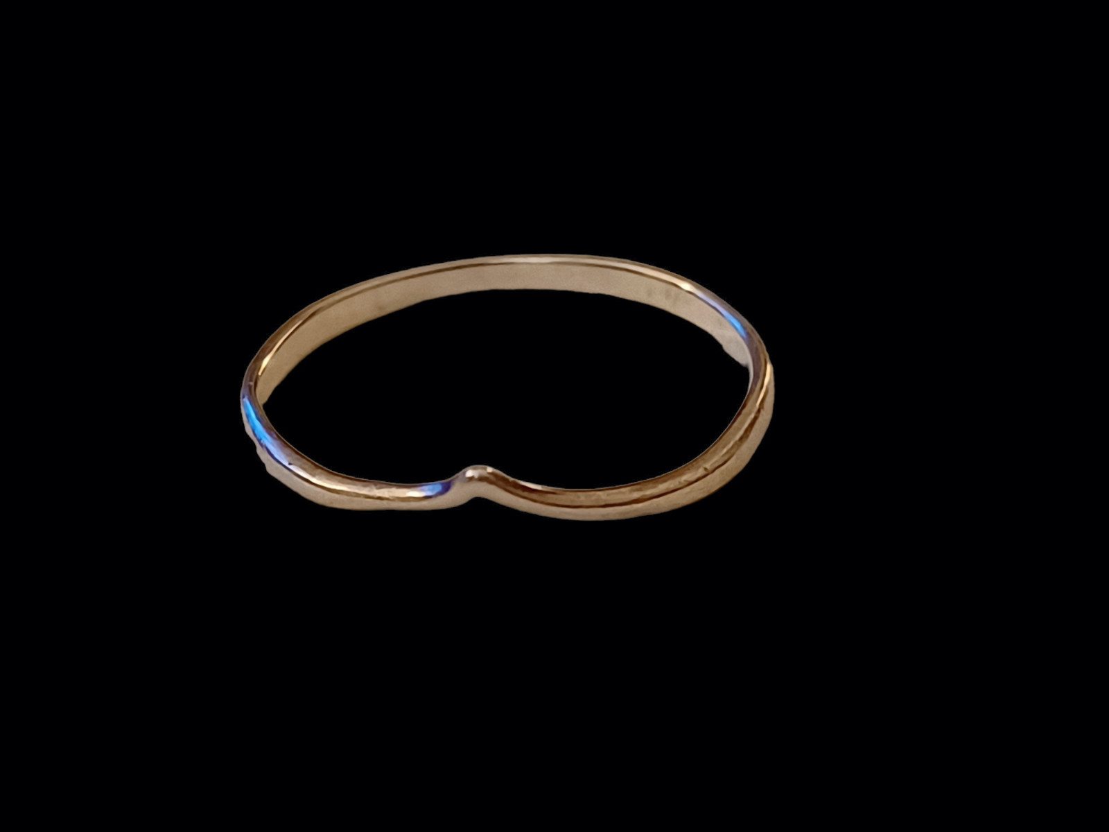 925 Sterling Silver Minimalist Stackable Wave Rin… - image 3