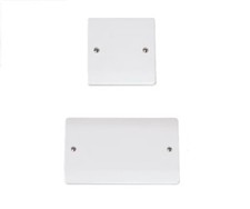 Blank Electrical Plate Socket Cover Switch 1 Gang 2 Gang Click Mode With Screws