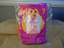 1999 TY TEENIE BEANIE BABIES STRUT THE ROOSTER 7 MCDONALDS NIP MD310 