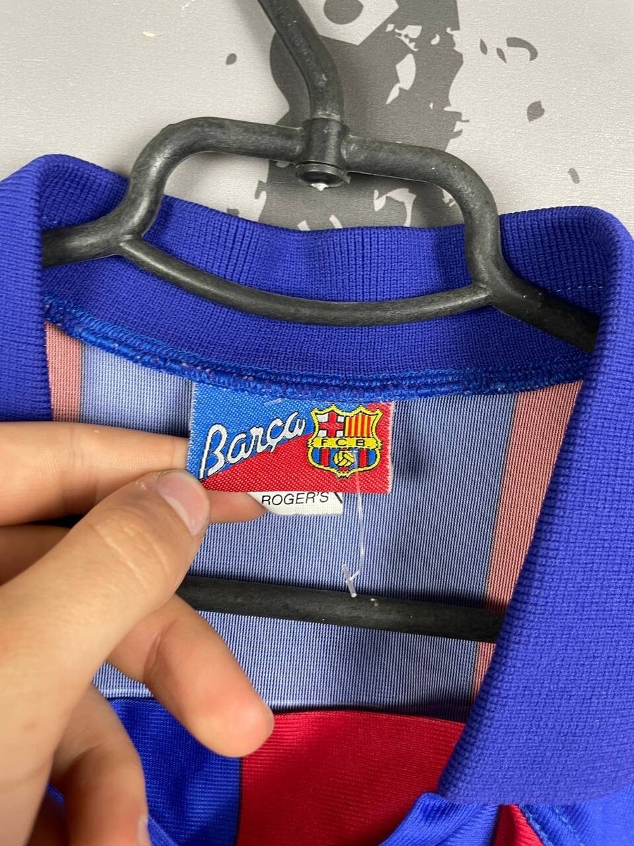 Ronaldo Barcelona Retro Replicas football shirt 1992 Roger's Men