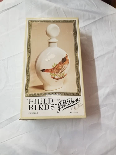 Vintage Dant Whiskey Decanter Field Birds Ruffed Grouse With Box