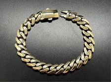 Real 10k Yellow Gold Royal Miami Cuban Link Bracelet 10mm Box Clasp 8.5" Long