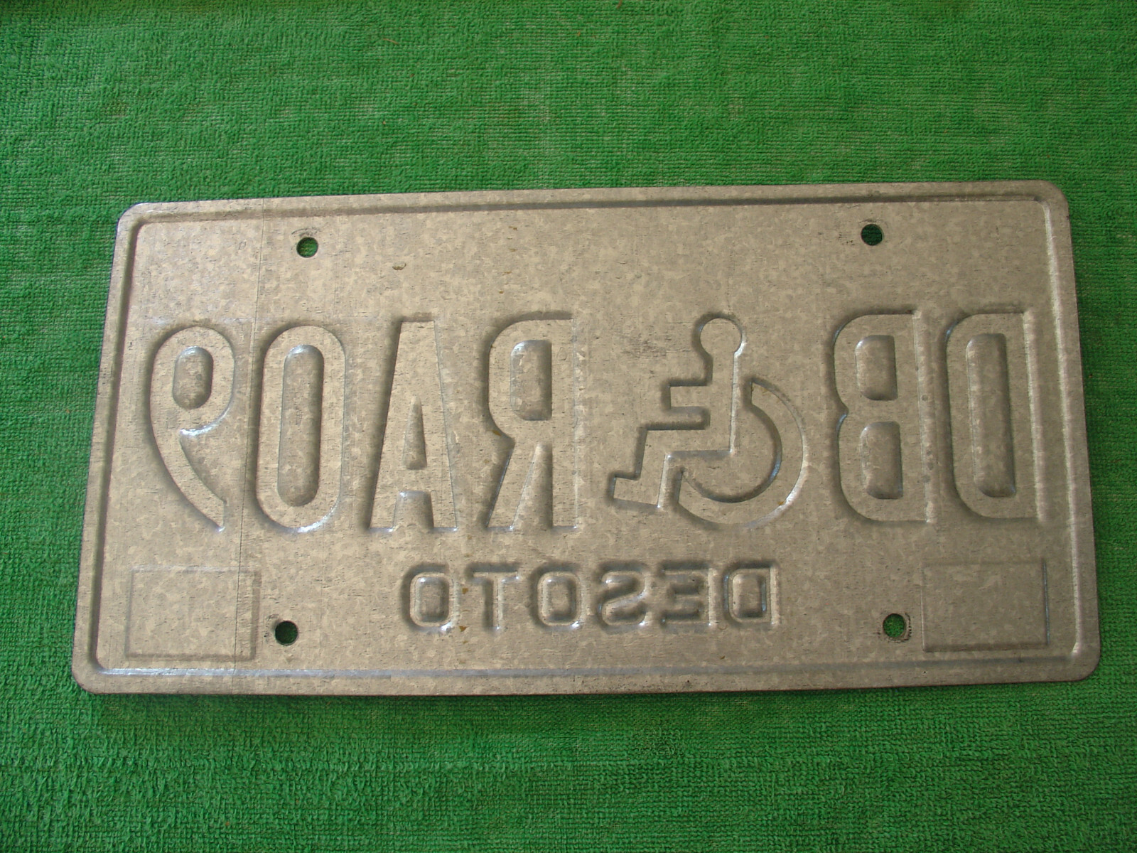 MISSISSIPPI DESOTO COUNTY HANDICAPPED LICENSE PLATE #RA09 DEC. 97 ...