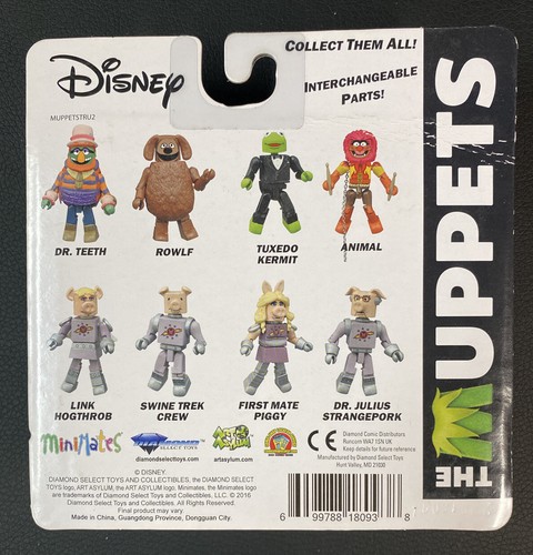 2016 DIAMOND SELECT MINIMATES--THE MUPPETS--TUXEDO KERMIT & ANIMAL FIGURES (NEW) - Picture 4 of 6