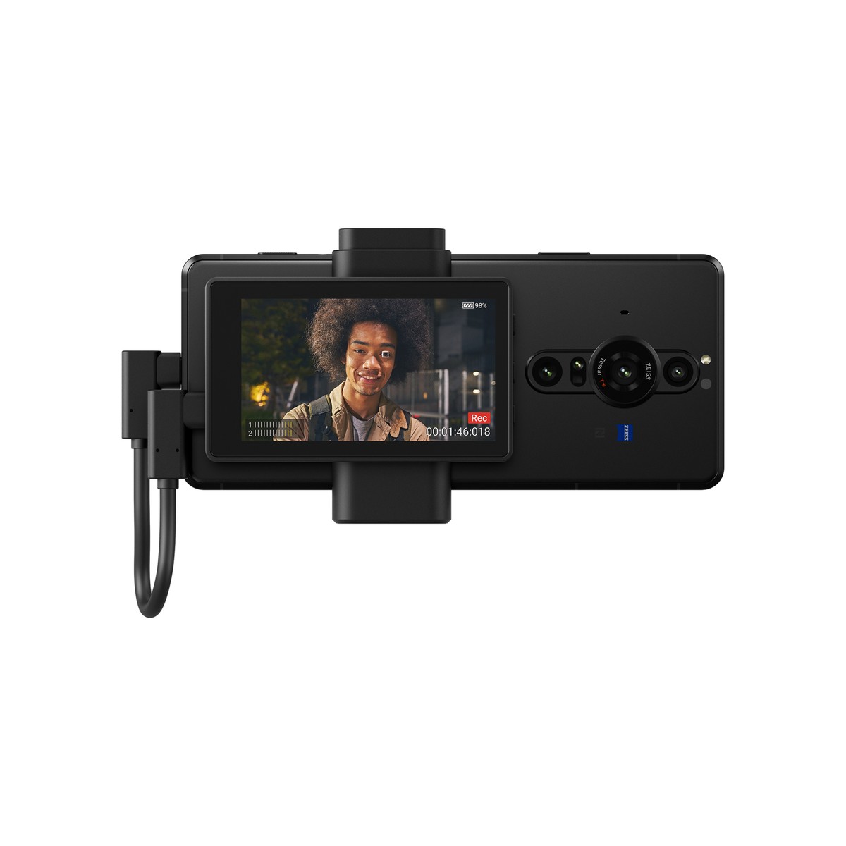 新品未開封　SONY Vlog Monitor XQZ-IV01 本体 Sony Vlog Monitor with Mount and USB-C Cable for Xperia- XQZ