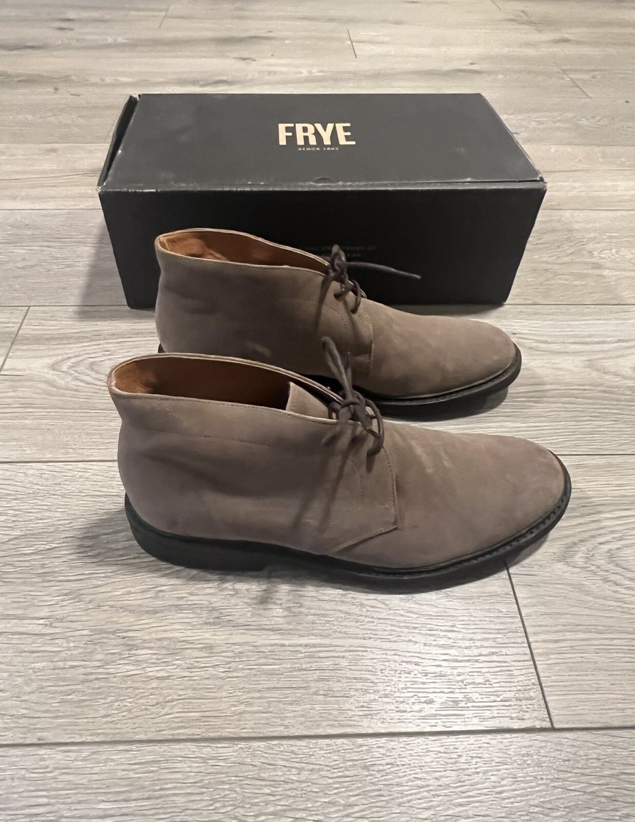 Frye Seth Chukka Gray Leather Suede Lace Up Boots Men’s Size 13 Amazon.com | Frye Men main image 4