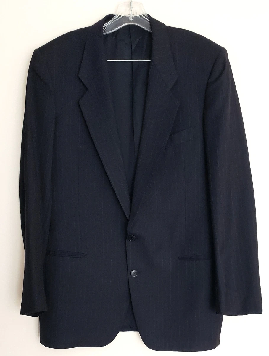 Giorgio Armani 条纹西装外套男| eBay