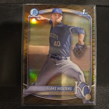 2025 Bowman - Chrome Prospects Blake Wolters #BCP-76 Gold Reptilian Refractor