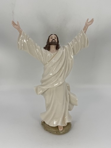 Large Jesus Christ Risen Porcelain Figurine Classic Treasures Ceramic