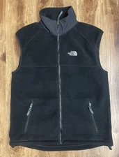 The North Face Y2K 90’s Polartec BLACK Fleece Vest Standup Collar Men’s Size L