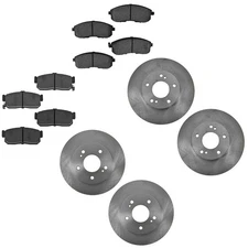 Disc Brake Kit-Semi-Metallic Brake Pad and Rotor Kit TRQ BKA11514