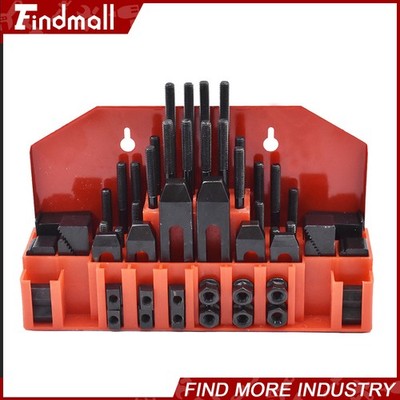58 Piece Pro-Series 7/16'' T-Slot 3/8-16 Clamping Kit For Mill Set Up