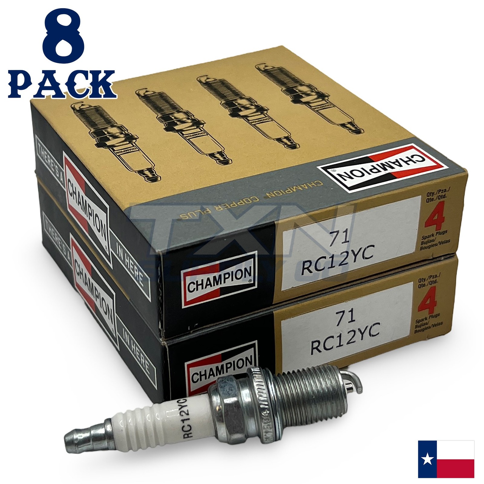 8 Pack Champion Copper Spark Plugs Set 1994-1999 MERCEDES-BENZ S420 V8-4.2L
