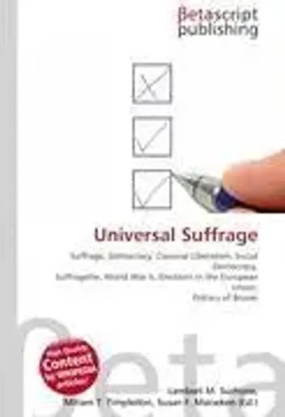Lambert M. Surhone (U. A.) | Universal Suffrage | Taschenbuch | Englisch (2026)-image