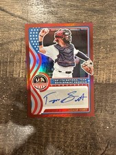 2025 Panini USA Stars & Stripes Teagan Scott /99 Red Auto Autograph Card