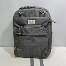 Ruvalino Large Travel Diaper Bag / Backpack / Tote, Light Gray, Item CHL168 NEW