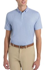 Hickey Freeman Men  s Short Sleeve Polo Shirt, Blue, sz XL