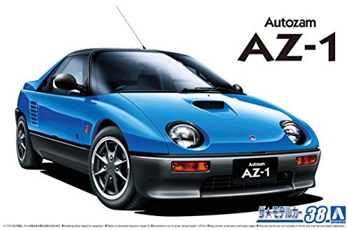 Aoshima 1/24 Mazda AZ-1 PG6SA 1992 The Model Car Series No.38 Model Kit Y862607-image