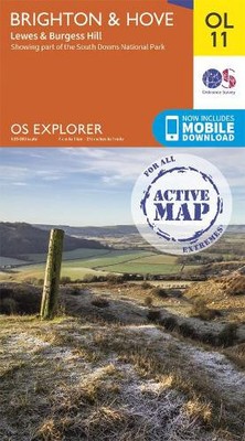Brighton & Hove (Map) OS Explorer Active Map (UK IMPORT)