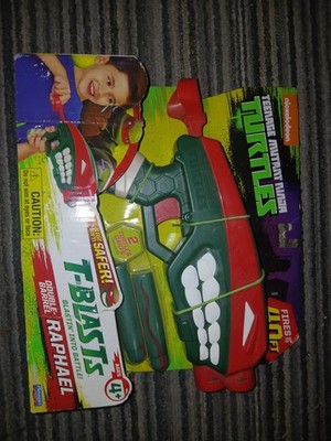 TMNT Teenage Mutant Ninja Turtles Toy Gun Blaster T-Blast Raphael nib