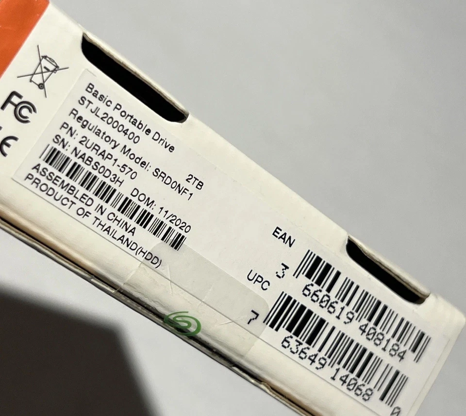 Seagate 2TB Portable Hard Drive External Basic USB 3.0 Black STJL200040 New - Image 4 of 4