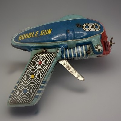 1960s Tin Vintage Bubble Gun Toy Space Gun   Daiya Japan