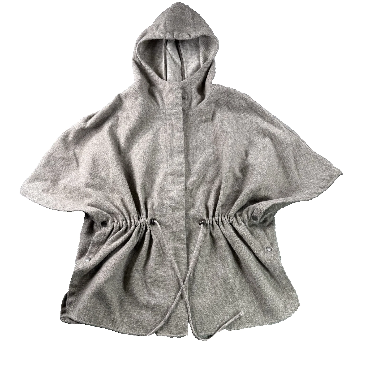 Eddie Bauer Poncho Womens ONE SIZE Hooded Wool Blend Snap Sides Full Zip Outdoor
Opens in a new wind