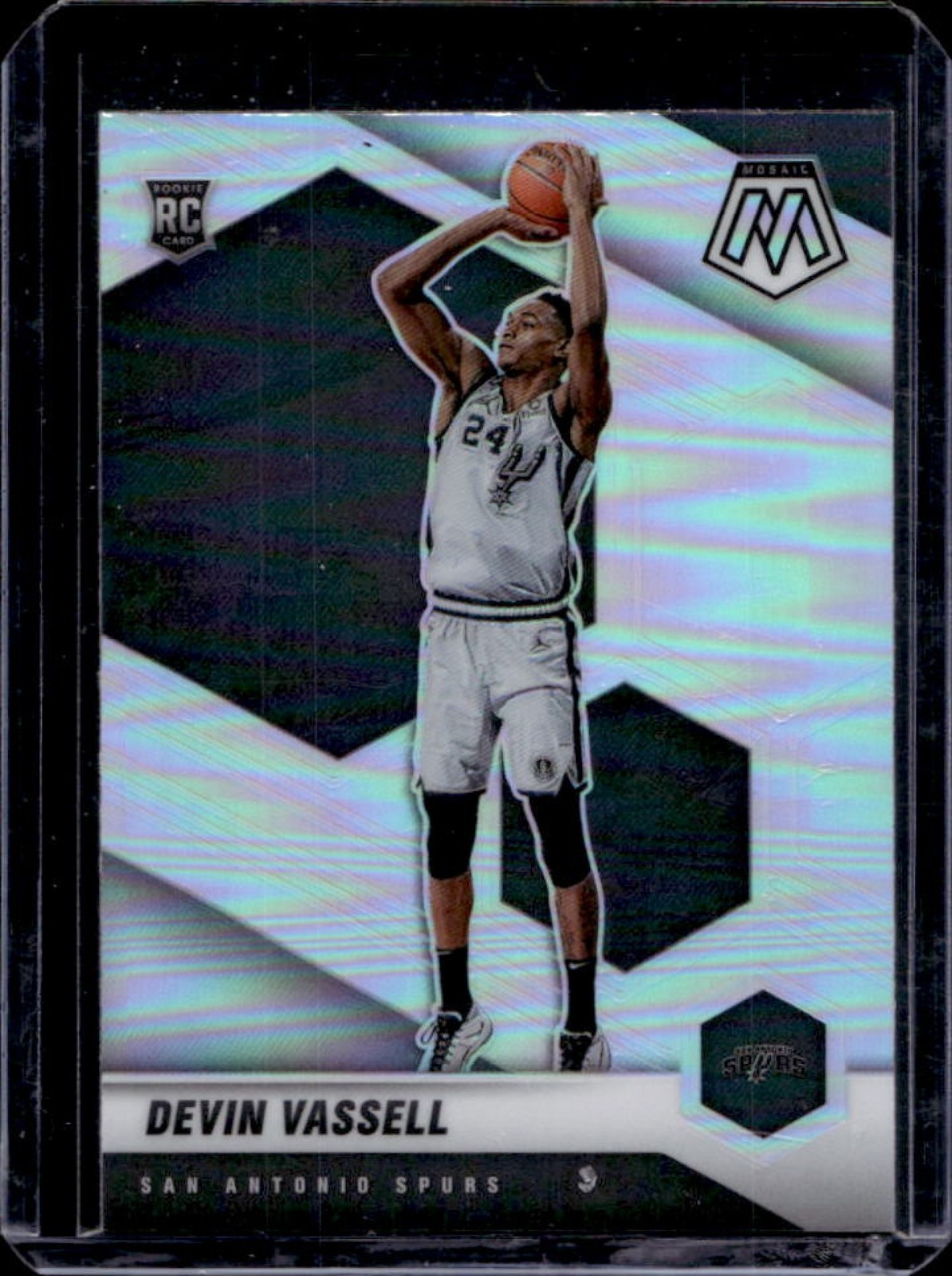 2020-21 Mosaic Devin Vassell RC Silver Rookie #221 Spurs