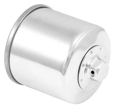 K&N KN-138C Chrome Oil Filter M20x1 Spin-On, Anti-Drain, 17mm Nut, 1yr Warranty