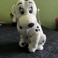 Vintage Walt Disney World Plush 101 Dalmation Stuffed Sitting Perdita NEW NWT