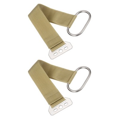 2Pcs Lift Up Storage Bed Belts, 32cm Nylon Pulling Belt for Bed Frame, Khaki