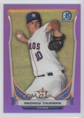 2014 Bowman Chrome Prospects Purple Refractor 116/150 Andrew Thurman #BCP46 0b5