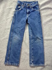 wrangler kids jeans size 8 slim vintage western denim pants