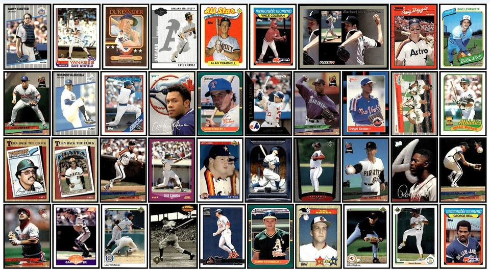 Mixed Lot of 100 Baseball Sports Cards 1980-2014 Toronto Blue Jays - Image 2 of 3