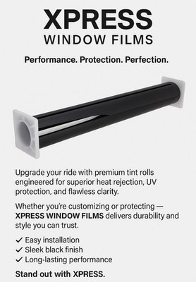 XPRESS WINDOW FILMS - 40'' x 100 Ft Roll - 35%  2 Ply Window Tint NANO CERAMIC HD