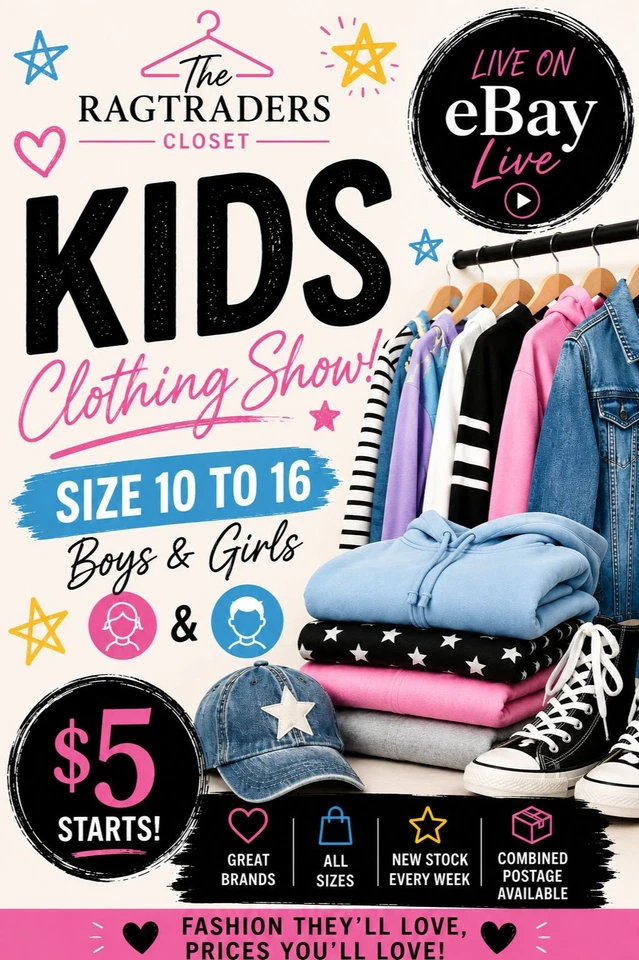 👧👦 Kids Fashion Live | Boys & Girls Sizes 10-16 | $5 Starts