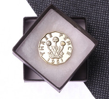 1951 75th Birthday Polished Threepence 3d Coin