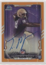 2015 Bowman Chrome Rookie Orange Refractor 34/50 Terrence Magee Auto 0b2