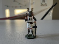 Vintage Mideval Knight With Chain And Sword Metal Mini Soldier Toys