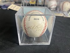 Mike Remlinger Autographed Baseball OML All Star reds Braves Cubs No COA