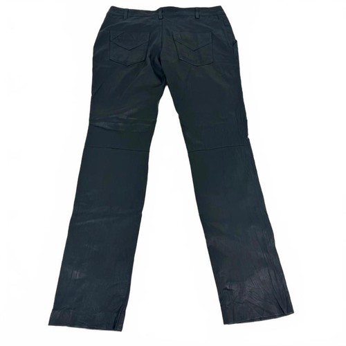 Zadig & Voltaire ultra soft lamb leather slim fit trousers size UK 12 - Picture 5 of 14