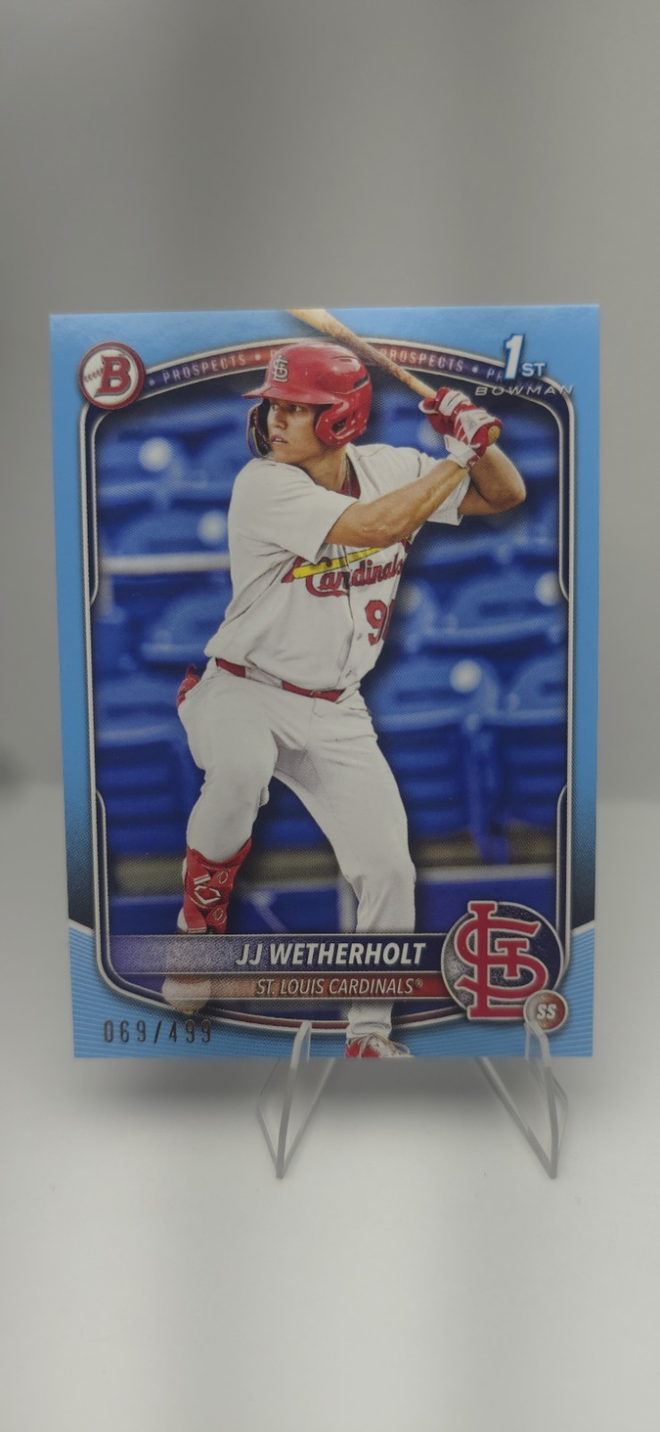 2025 Bowman 1st JJ Wetherholt Sky Blue /499 #BP-22