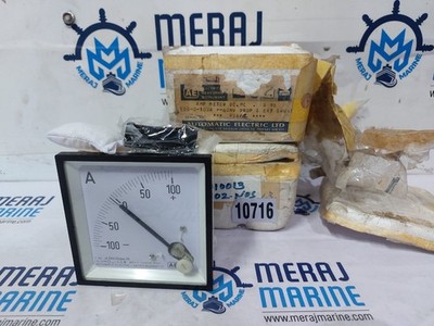 Automatic Electric AMP-Meter DC.MC -100-0-100A -100 bis +100 AMP