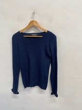 Stunning Wyse London Knitted jumper UK 14 Navy metallic FM547