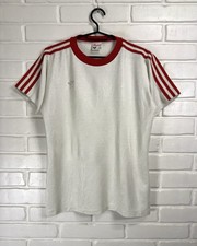 VINTAGE 1970 Adidas Erima Made West Germany Men’s SZ M Football Soccer White Red