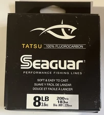 Seaguar Tatsu Fluorocarbon Line 8lb - 200yd Spool 