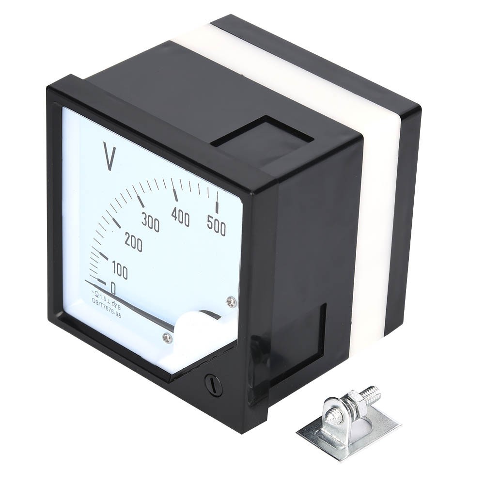 Square Panel Voltage Meter Analog Voltmeter Compact Design For Industry