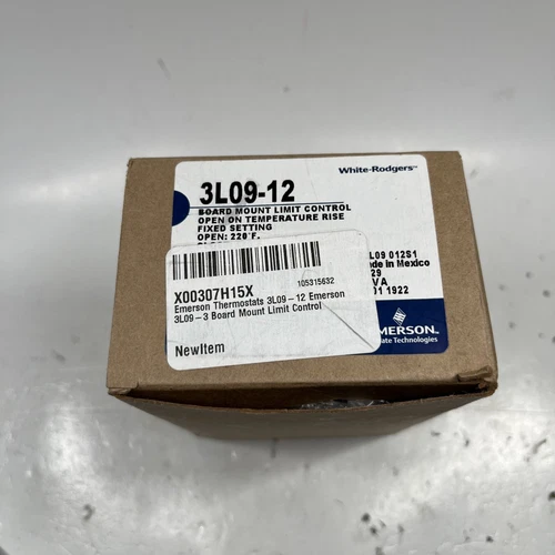 Genuine 3l09-12 Emerson OEM Furnace Board Mount Limit Switch NEW IN BOX