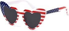 Heart Sunglasses for Women Trendy Cat Eye Love Shaped Sunglasses Vintage Lovely
